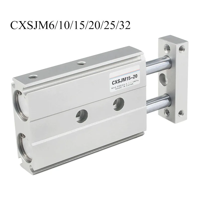 CXSJ CXSJM Compact Type Pneumatic Dual Rod Cylinder CXSJM6 CXSJM10 CXSJM15 CXSJM20 CXSJM25-10 CXSJM25-20 CXSJM25-30 -40 -50 -100