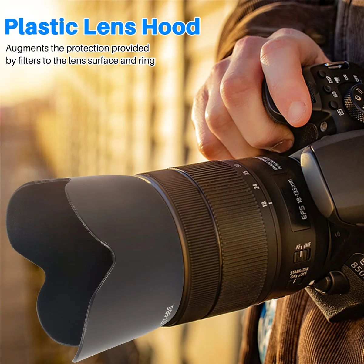 ET-60II Flower Lens Hood for Canon EF 75-300MM F/4-5.6