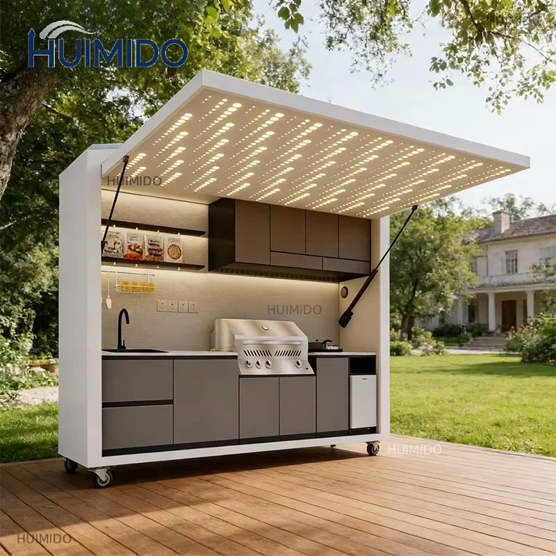 Heavy Duty High Quality Outdoor BBQ Cooking Kitchen Modular Outdoor Kitchen Cabinet For Patio Garden Barbecue Gathering