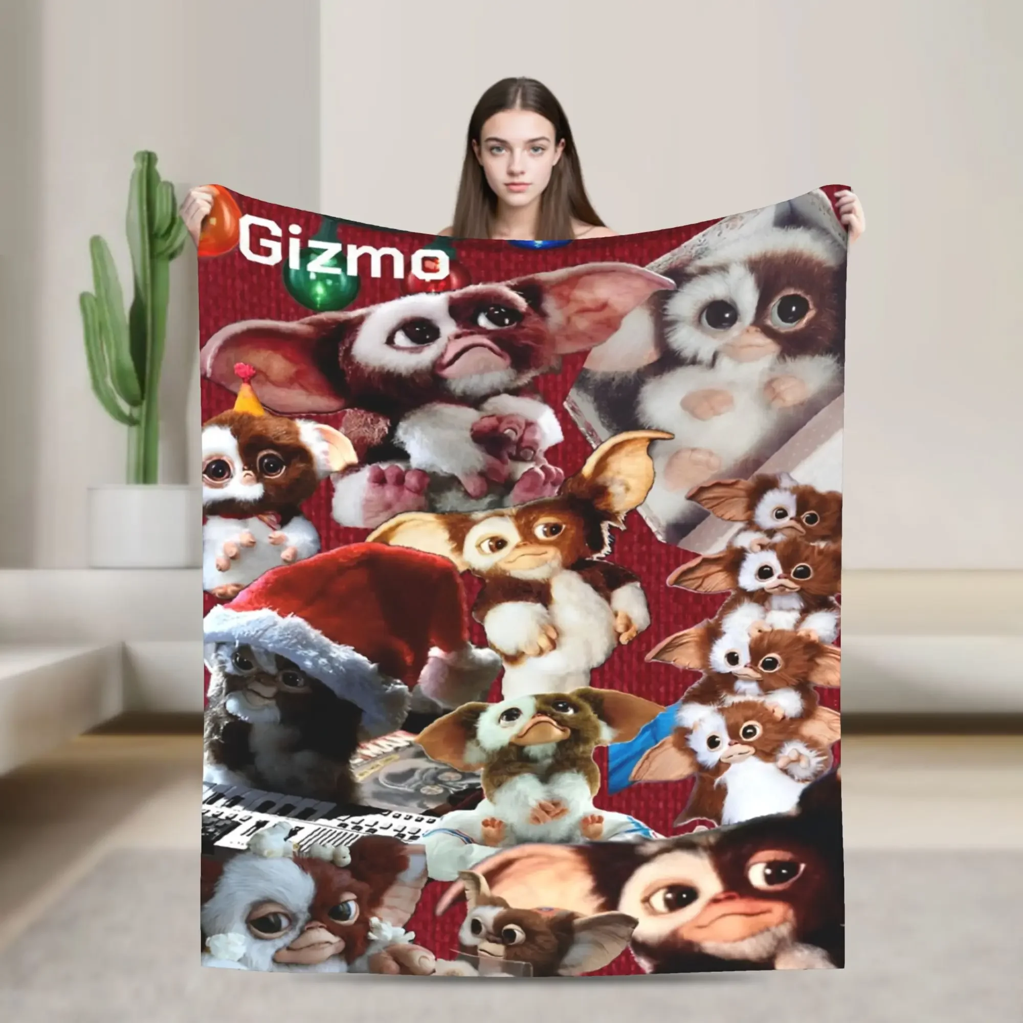 Gizmo Mogwai الوحش Gremlins الفانيلا بطانية للمنزل ديكور طائرة السفر الجمالية المفرش أريكة غطاء سرير #1