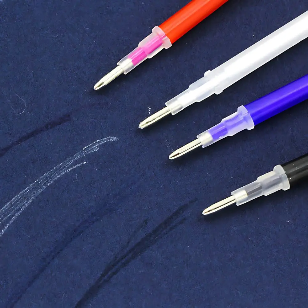 Fabric Markers Set 1 Pen Body 10 Refills Multicolor Heat Erasable for Sewing Quilting Art Projects