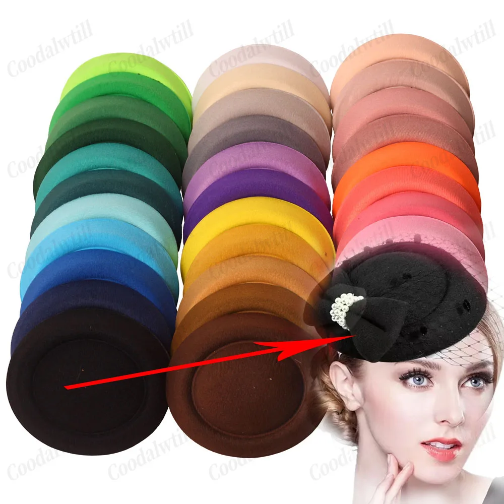 17CM Wedding Top Pillbox Fascinator Base  Hat Fascinator DIY Hair Accessories WOmen Party Wedding Millinery Cap Craft Supplies
