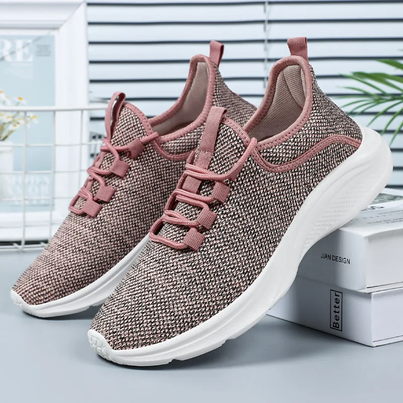 

Women's Summer Shoes Outdoor Lightweight Mesh Female Sport Sneakers Soft Soled Breathable Stdents Running Sneakers Shoes