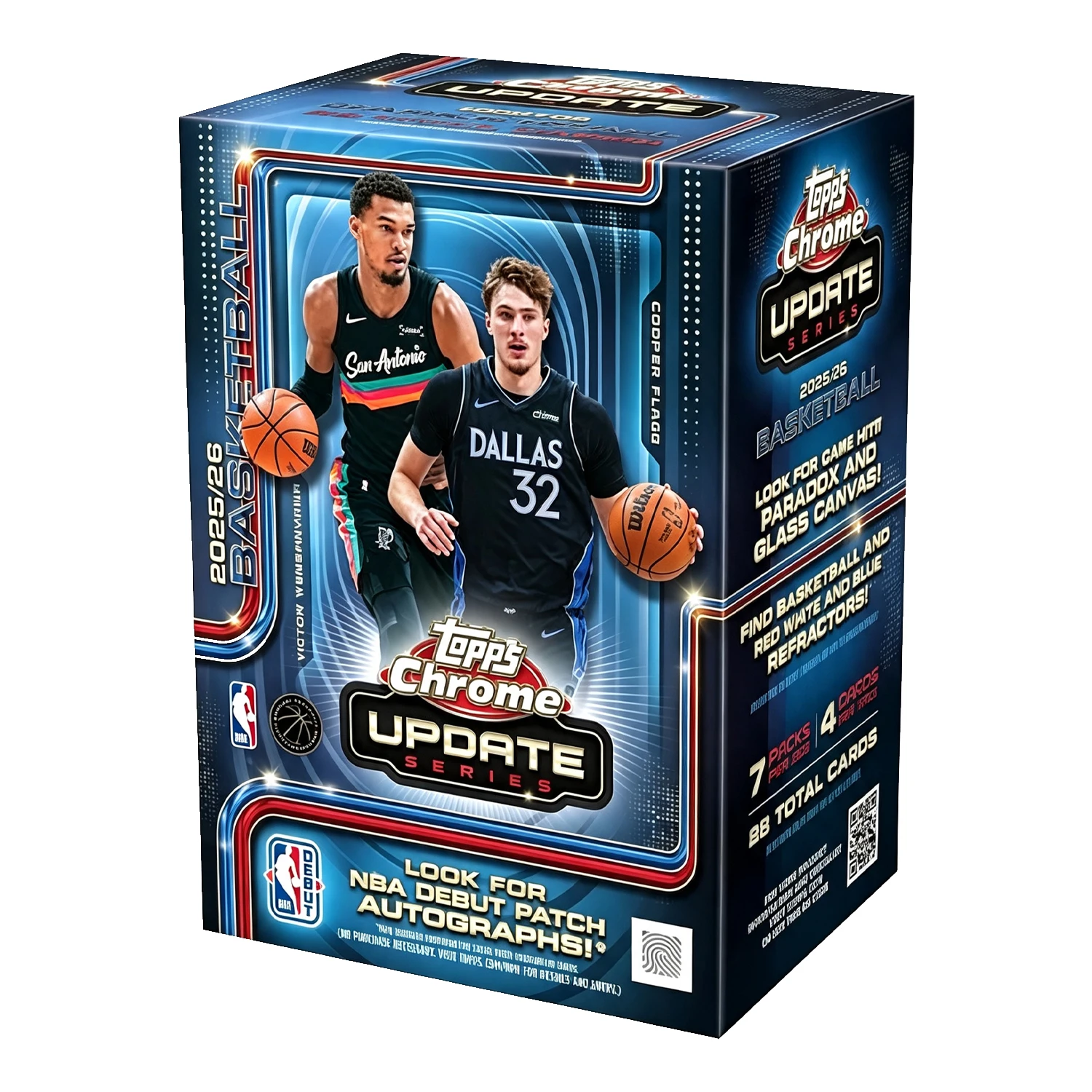 NEW 2025-26 TOPPS CHROME UPDATE SERIES Basketball Card Volue Box | Search for NBA Debut Patch Autographs!