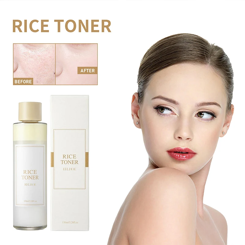 Korean Rice Face Toner Moisturizing Water Brightening Lifting 150ml Deep Facial Cleanser Shrink Pores Skin Barrier Repair