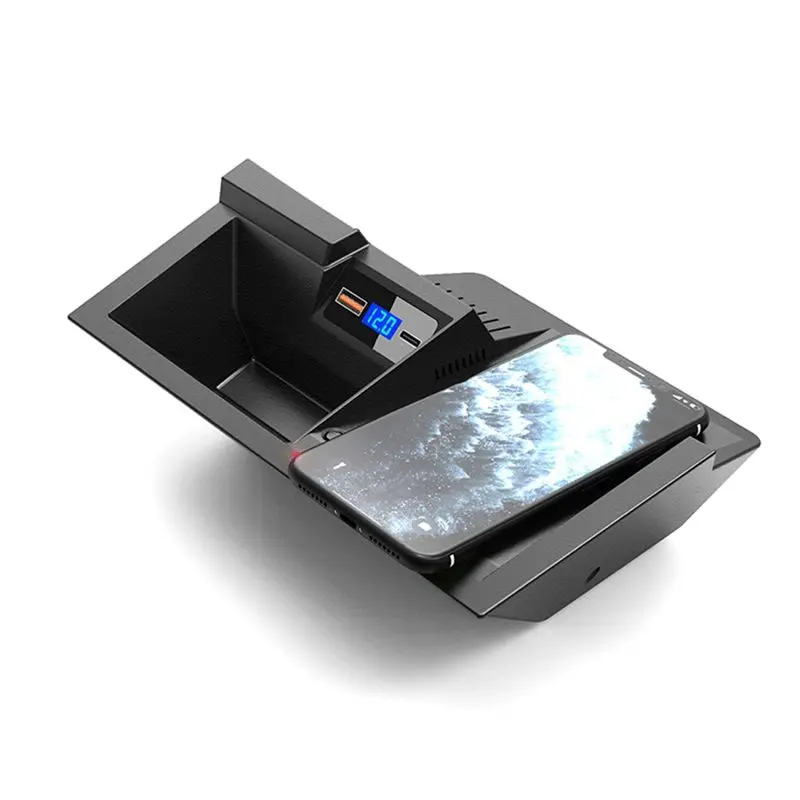 Compatible 15W Car for Wireless Charger Phone Holder for -5 CX5 2017 2018 2019 2020 2021 Fast Phone Charging
