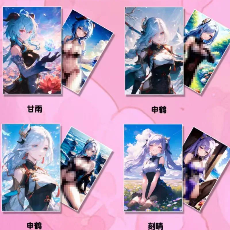 Wholesales Goddess Story Collection Cards Genshin Miracle Painting Studio-Sweet Double Story A5 Trading Anime Games Card