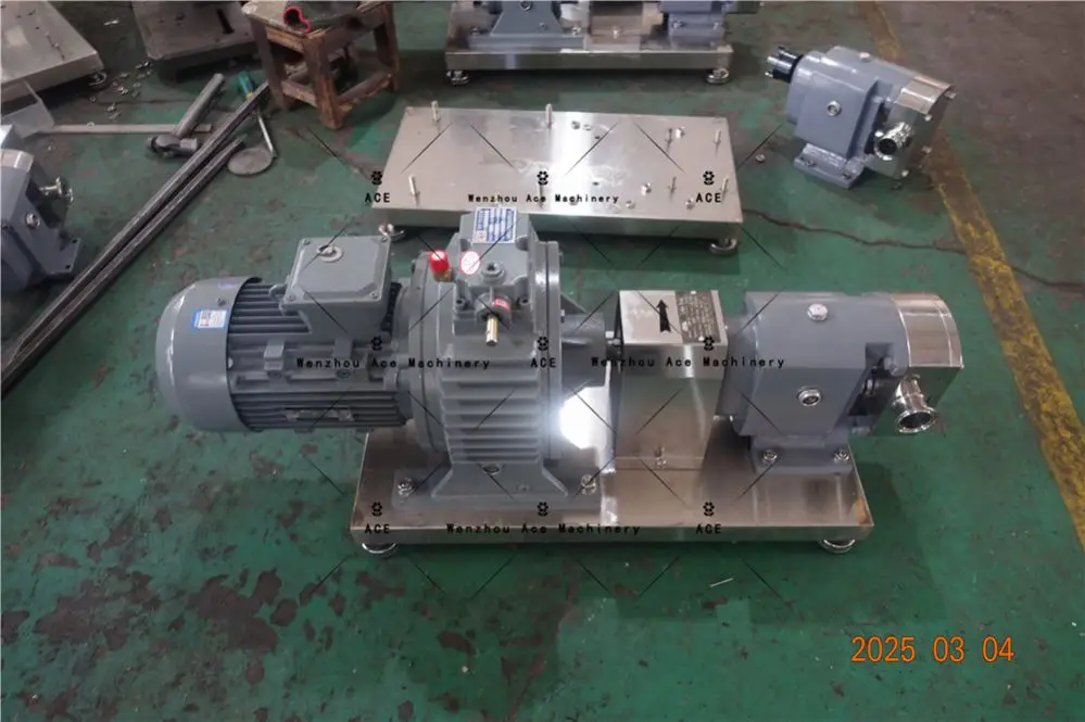 High Viscosity Sanitary Food Grade Stainless Steel Pumps Grease/Tomato Paste/Cake Batter/Honey/Chocolate Rotary Lobe Pump Price