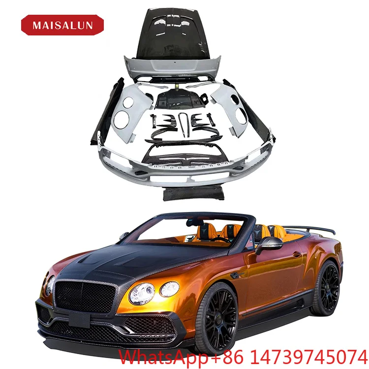 M‑Style Carbon Fiber Upgrade Body Kit Front Bumper Side Skirts Exterior Tuning AccessoriesCar Partsold‑to‑new Upgrade