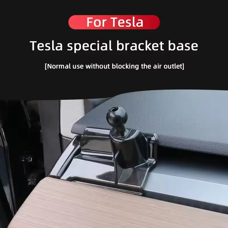 For Tesla 2014-2021 Model X, 2014-2021 Model S, 2019-2023 Model 3, 2019-2023 Model Y Interior Phone Holder Stand Base Mount Brac