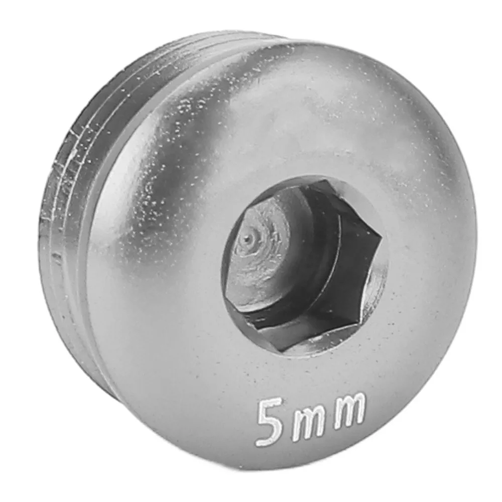 

1 Set Aluminum Alloy Cycle Pedal Screw Cap 5mm Lightweight Pedal Screw Cover M14 Thread with Wrench Bike Pedal Covers