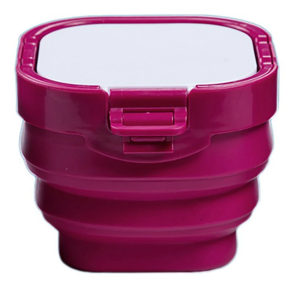 우수한 3 인 1 접이식 페인트 상자, 펜 와셔 포함, 16 그리드 컬러 팔레트 안료 포장 상자, 팔레트 페인팅 용품, 레드