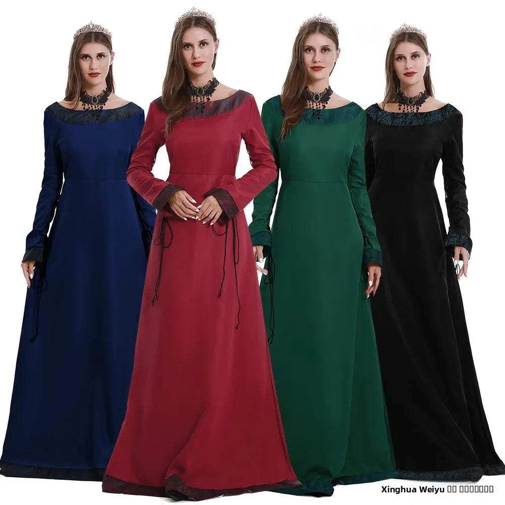 زي أداء نسائي عتيق من القرون الوسطى طويل Sve محطة مستقلة واي ربيع 2026 اتجاه Faion العرقي