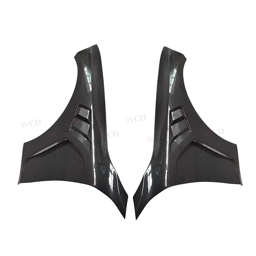 

G82 M4 Переднее вентилируемое крыло из углеродного волокна для G82 G80 M3 M4 2021+ AP Стиль Передний бампер Боковые крылья Брызговики Новый автомобиль