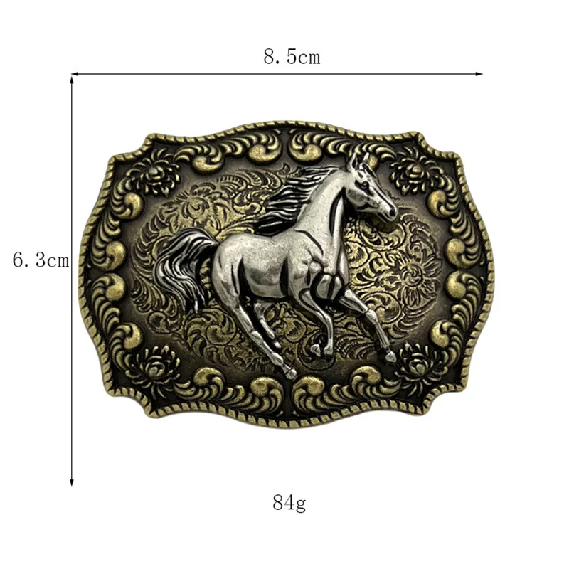 Mustang belt buckle Steed Western style