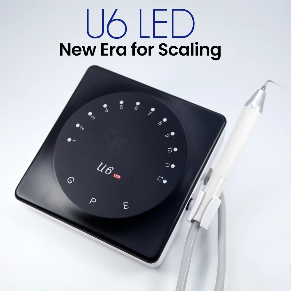 

U6 Smart Ultrasonic Scaler device supragingival, subgingival, implant endodontic treatments,Ultra-sensitive waterproof design