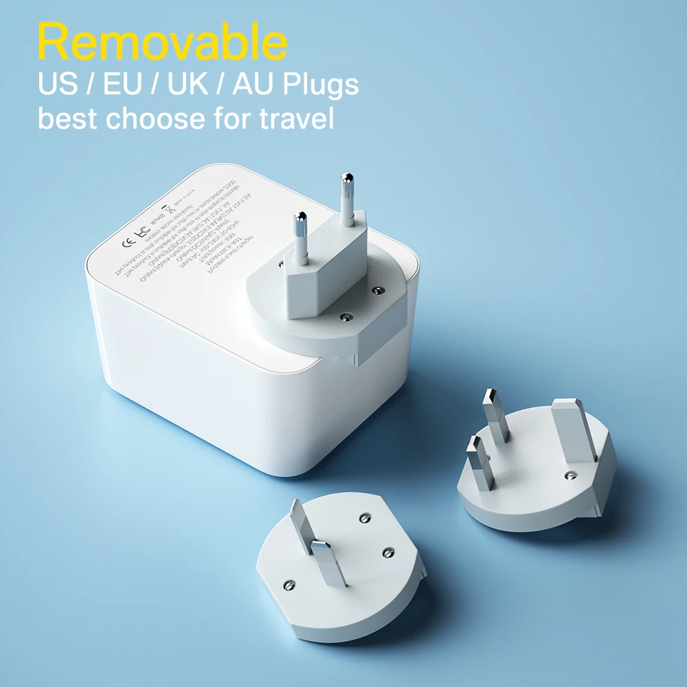 40W USB Charger QC3.0 PD Fast Charger Adapter Portable Travel  Phone Charger Type C USB C Charger For iPhone 12 X Xiaomi Samsung