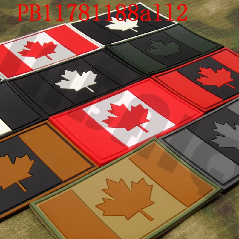 3D PVC Patch Canada Red Maple Flag