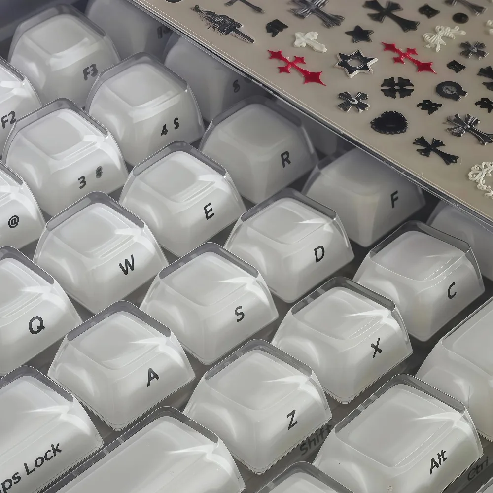 xvx-クリスタルゼリー-20-キーキャップ-mda-プロファイル人間工学に基づいたカスタムサイド印刷磁気キーボード用厚みのあるゲーミングアクセサリー