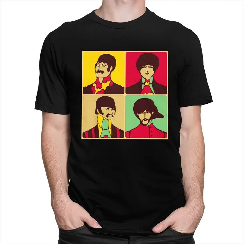 Custom The Beatle Heavy Metal Rock Tshirts for Men Short Sleeve Leisure T Shirt T-shirt Loose Fit Pure Cotton Tees Gift