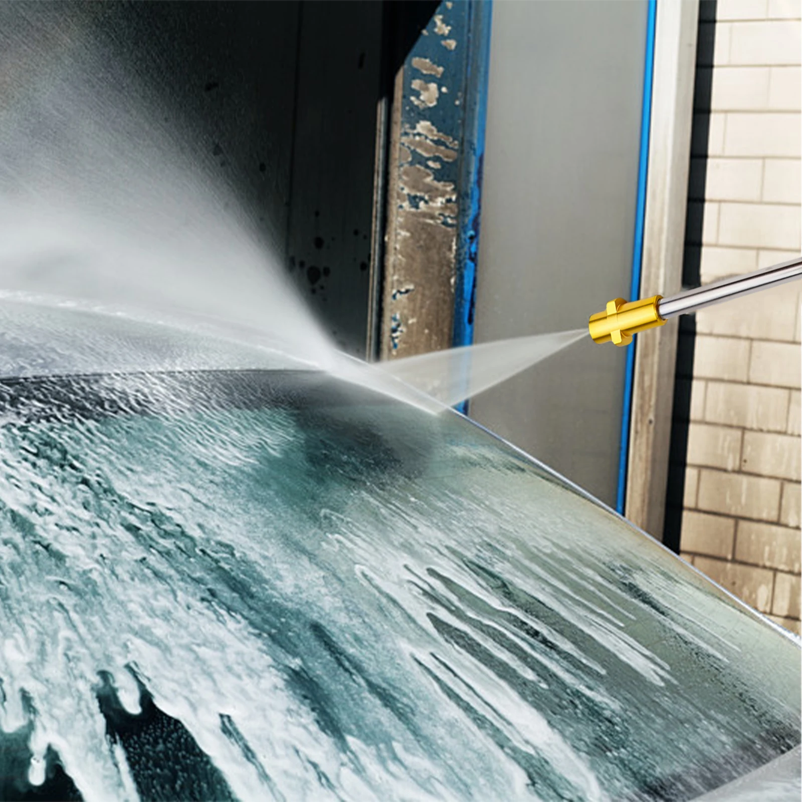 

Dynamic Sand Wet Blasting Kit for Pressure Washers Effectively Clean Surfaces with Sandblaster Lance Hose & Adapter