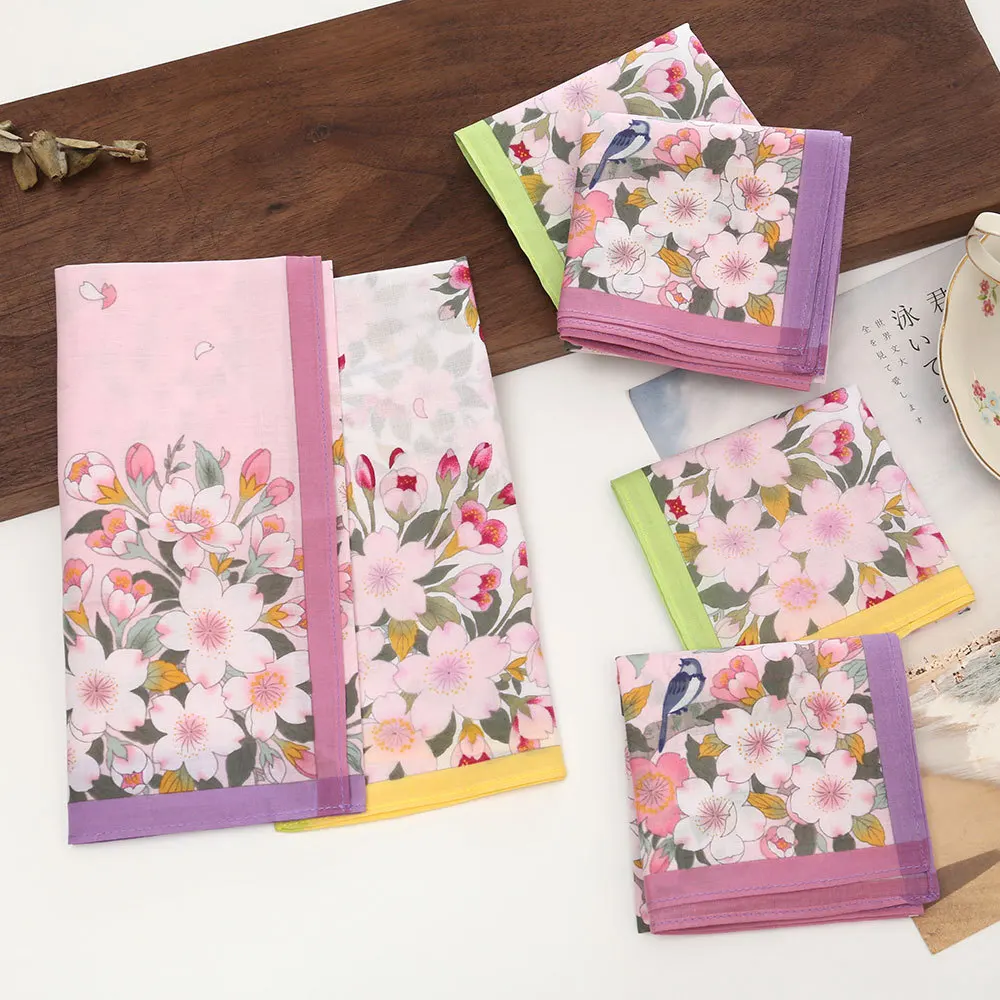 lenco-vintage-feminino-de-algodao-puro-43cm-estampado-leve-fino-macio-e-respiravel-para-limpar-o-suor