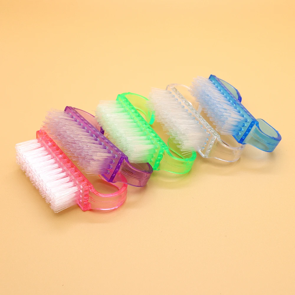 50/100PCS Multicolor Nail Art Brush Fingernail Scrub Soft Cleaning Brushes For Toes And Nails Cleaner Pedicure Manicure Tool Set