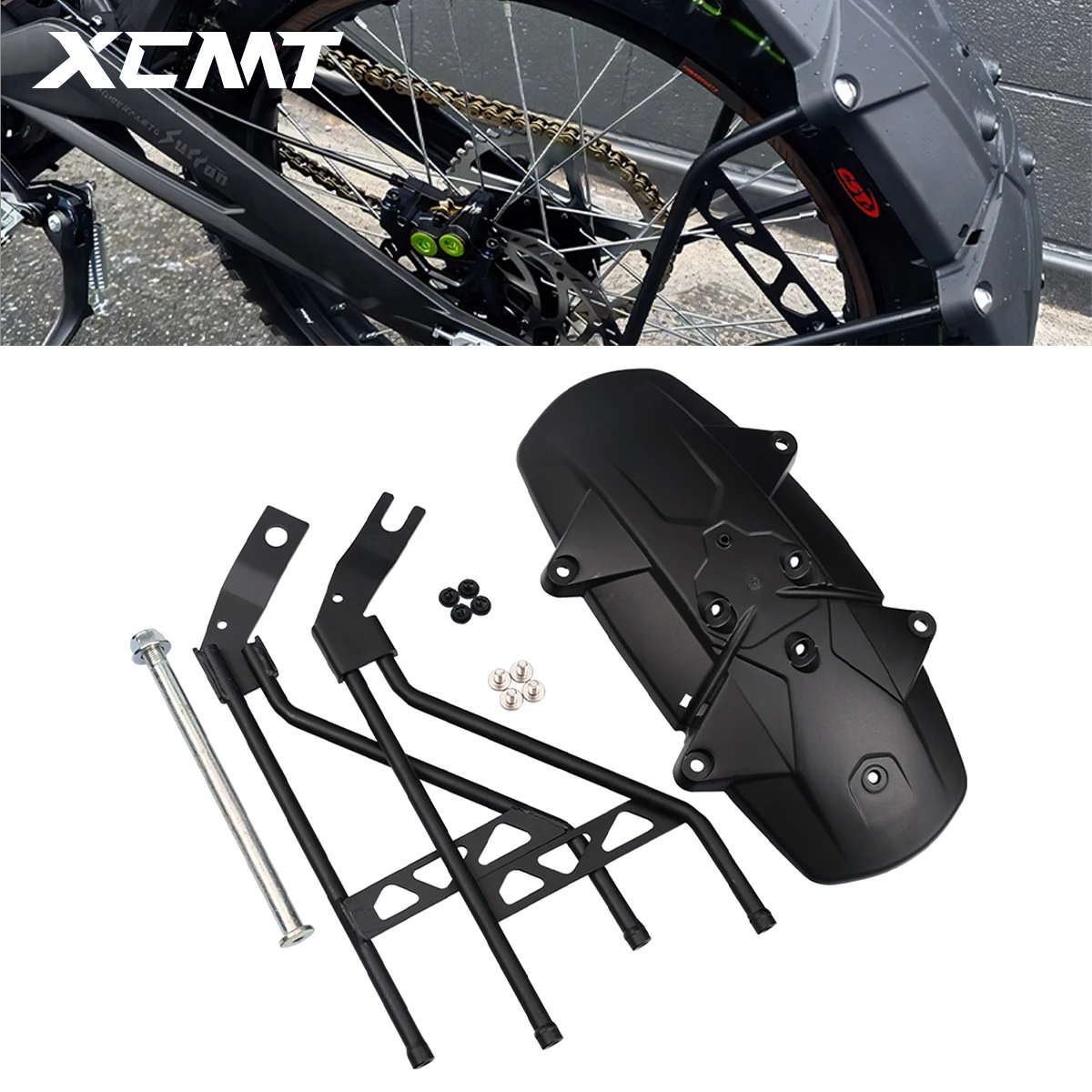 

For Surron Sur-Ron Light Bee X & S Segway X160 X260 Electric Motocross Rear Wheel Fender Mud Guard Motorcycle Plastic Mudguards