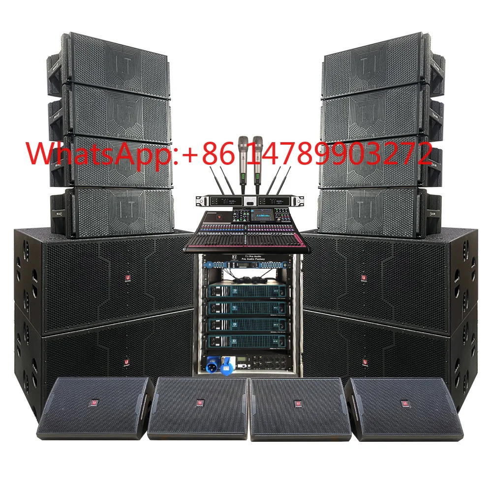 Ohm 2 Channel Passive DJ Sound Box 8 Ohm Impedance Outdoor Stage Audio Speaker