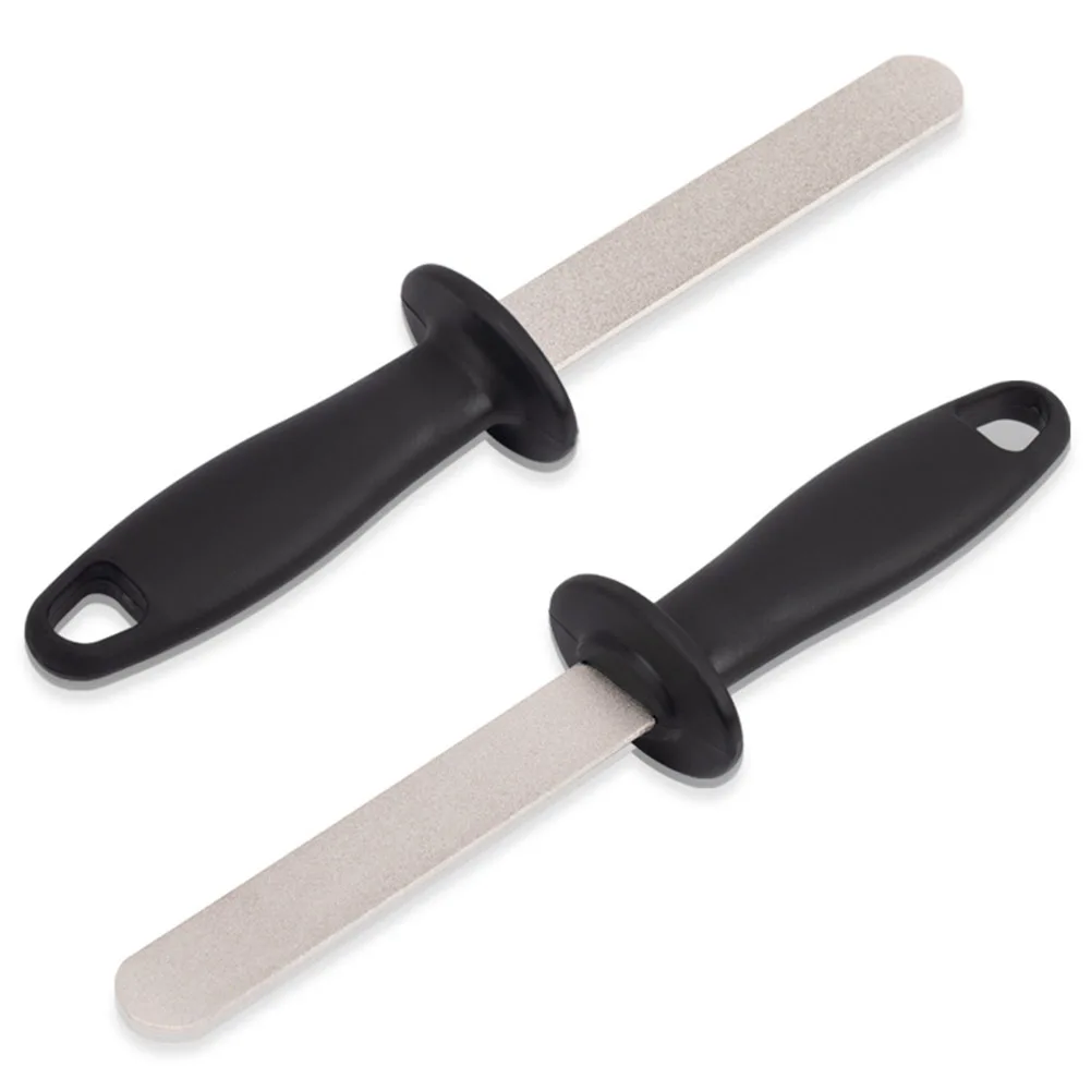 2pc Diamond Files Sharpening Tool with 400&1000 Grit for Blades Chisels Scissors No Water Needed Ergonomic Handle for Easy Grip