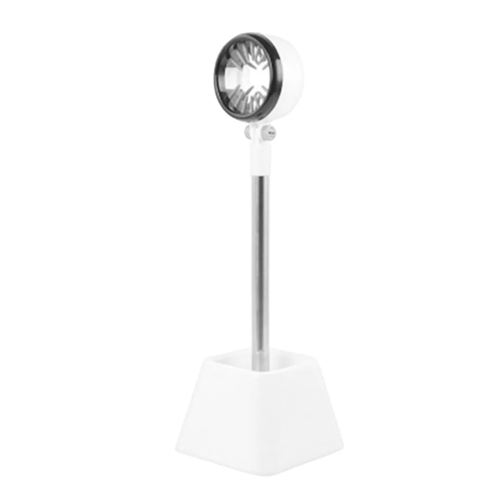 

Pet Hair Dryer Holder 180 Degrees Rotation Hands Free Hair Dryer Stand Organizer（White, with Carton Packaging）