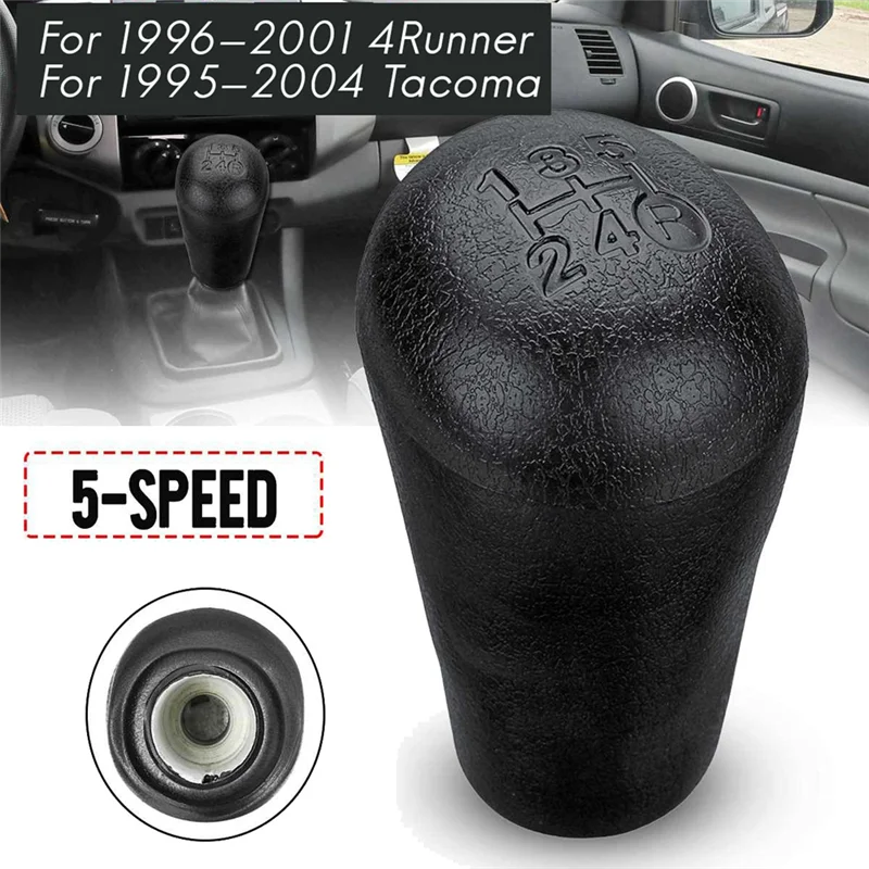 

AS-2PCS 5 Speed Manual Car Gear Shift Knob Shifter Lever For Toyota 1996-2001 4Runner 1995-2004 Tacoma Replacement Accessories