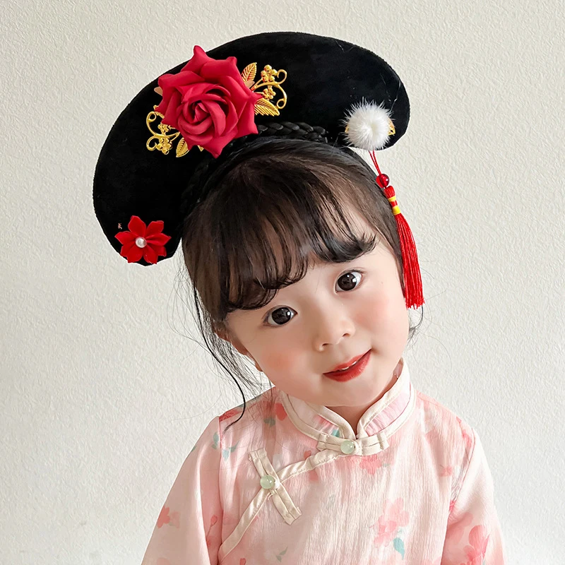 Ancient Royal Court Queen Princess Headband Headdress Classical Hanfu Cheongsam Hair Hoop Accessories-New