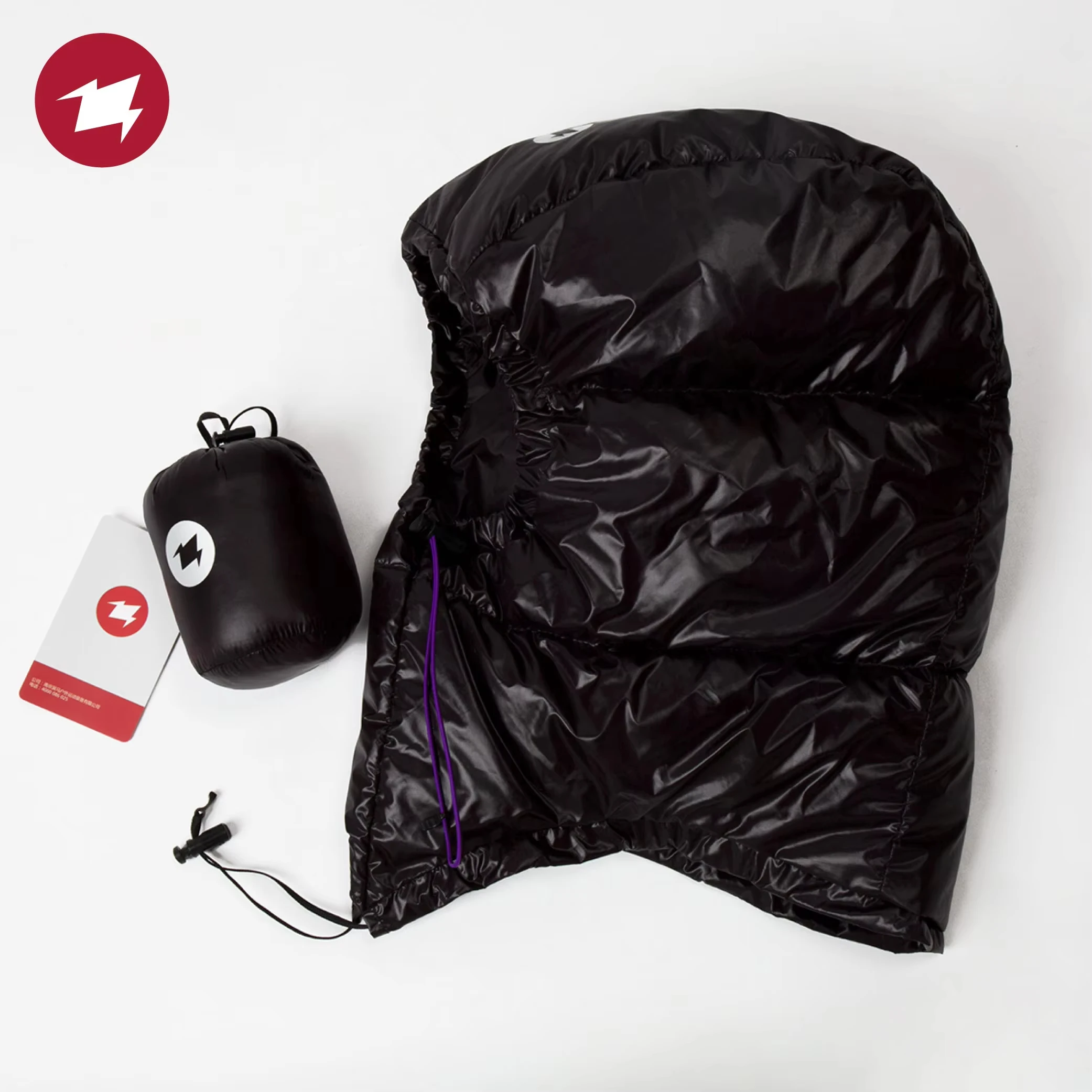 AEGISMAX Down Hat, Goose Down Filling, Adjustable Drawstring, Outdoor Camping Hiking Skiing, Sleeping Bag & Tent Use