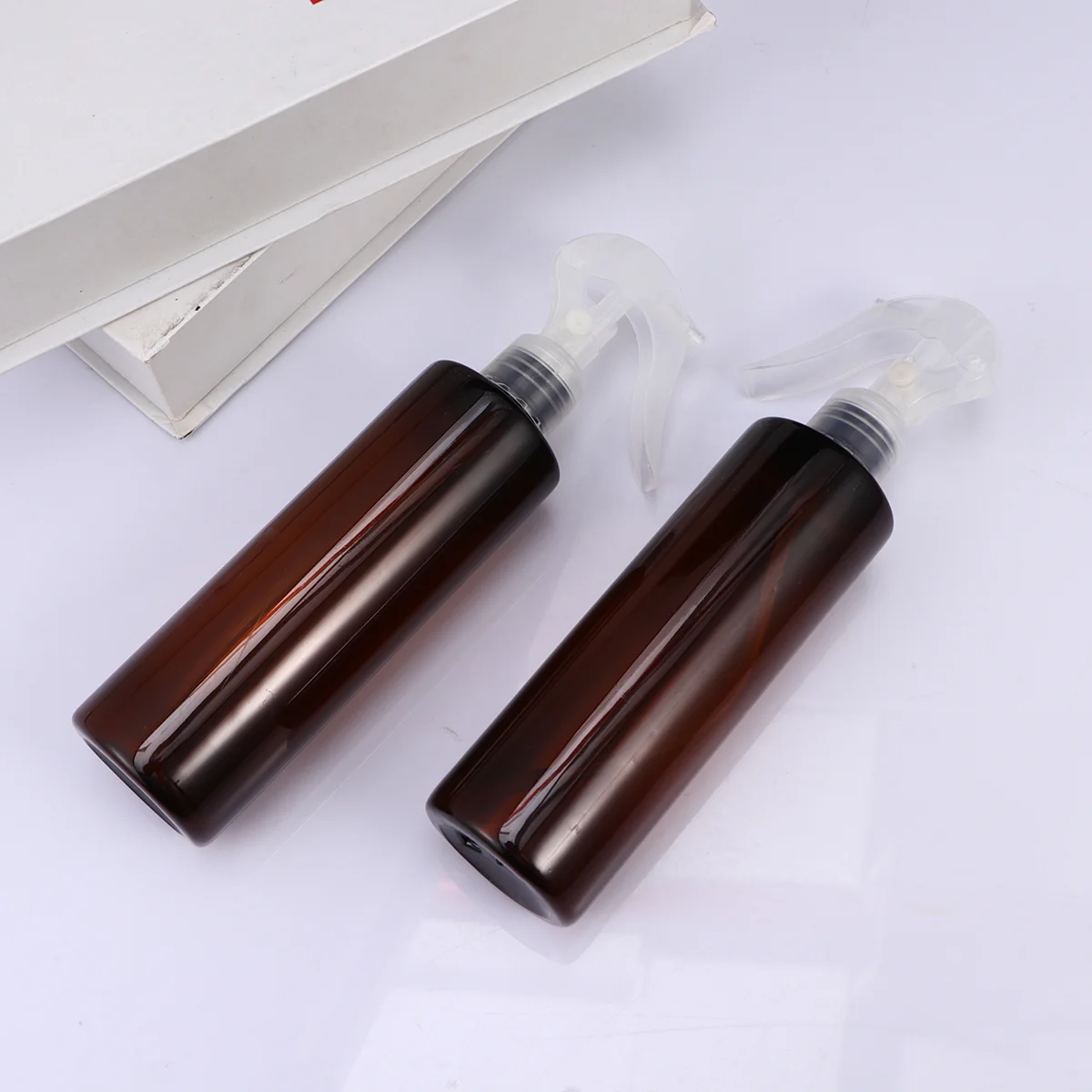 5 uds 250ml con práctico gatillo botella de subembalaje recargable juego de pulverizador de niebla fina (marrón) dispensación