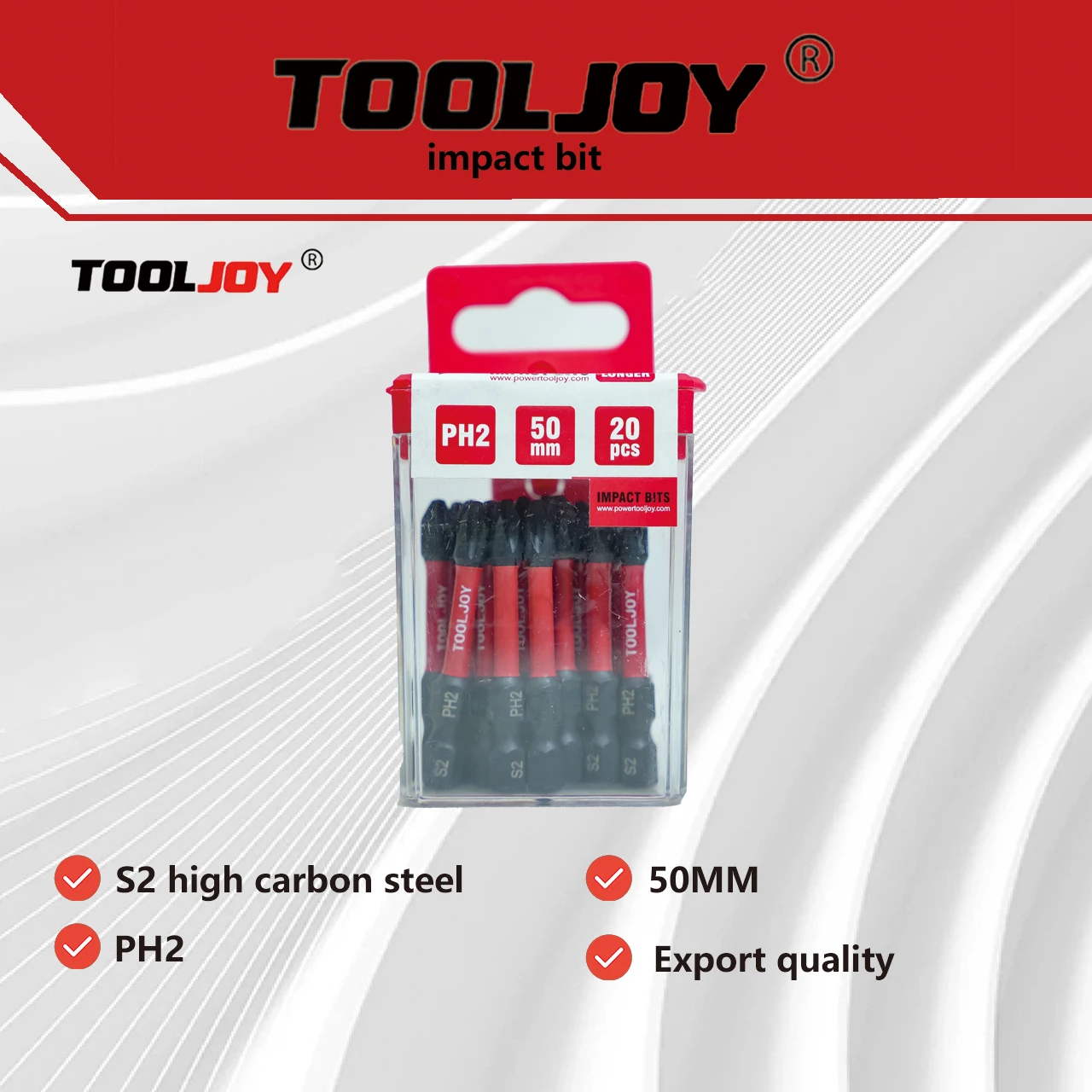 

TOOLJOY shock wave batch head PH2 * 50mm20 support/installation anti impact batch head