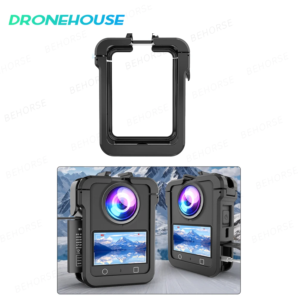 أقفاص أرنب بلاستيكية لإطار DJI OSMO 360 المغناطيسي سريع التحرير توسيع واجهة الحذاء البارد المزدوج لملحقات DJI OSMO 360