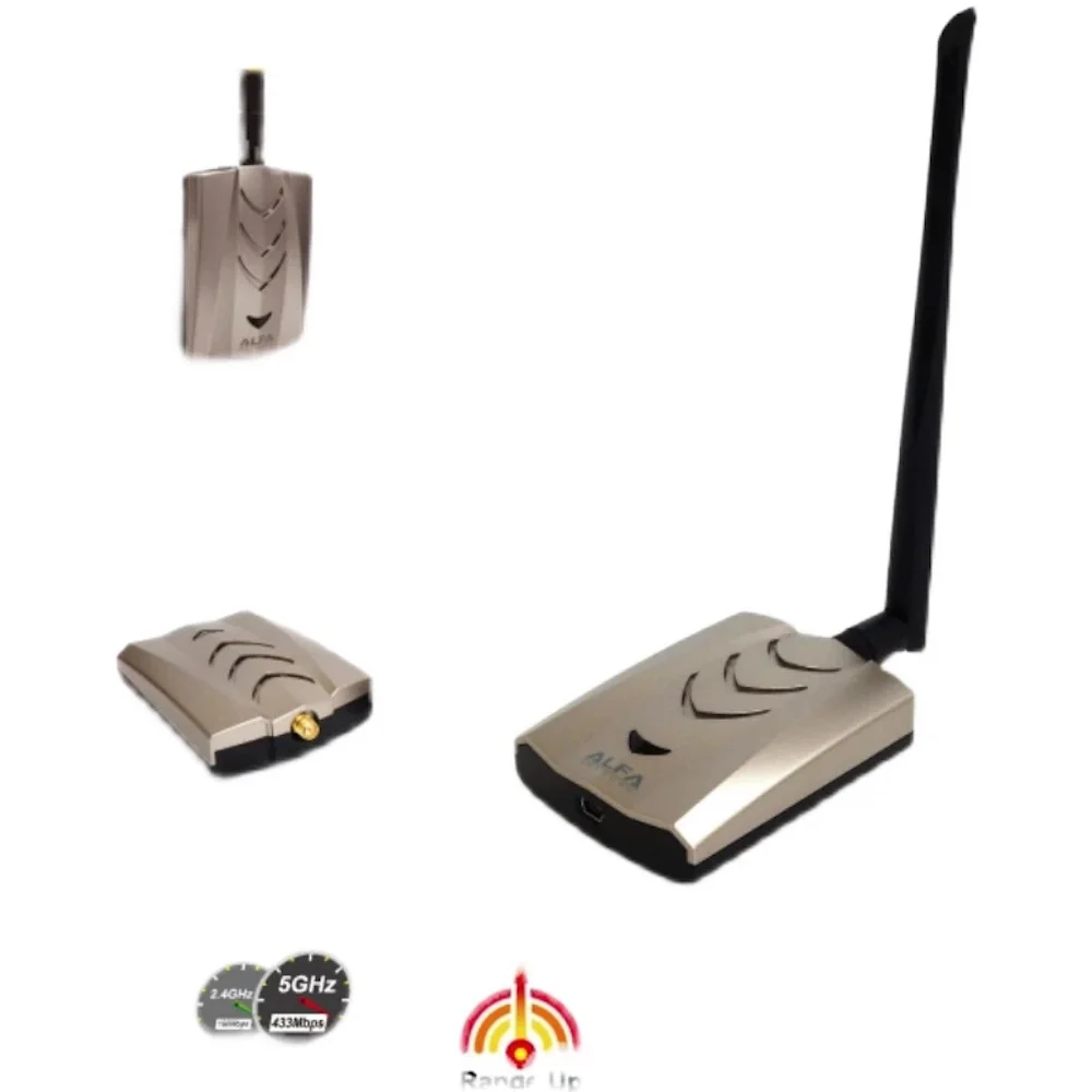 Imagem -06 - Alfa Awus036achm Adota Mt7610u Chipconjunto Dual-band 2.4g 5g600m Placa de Rede sem Fio Adaptador Wifi de Alta Potência para Windows Kali