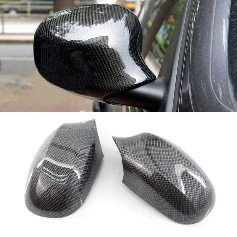 For BMW E90 (2009-2011) Water Transfer Carbon Fiber Rearview Mirror Case & Cover - Direct Replacement