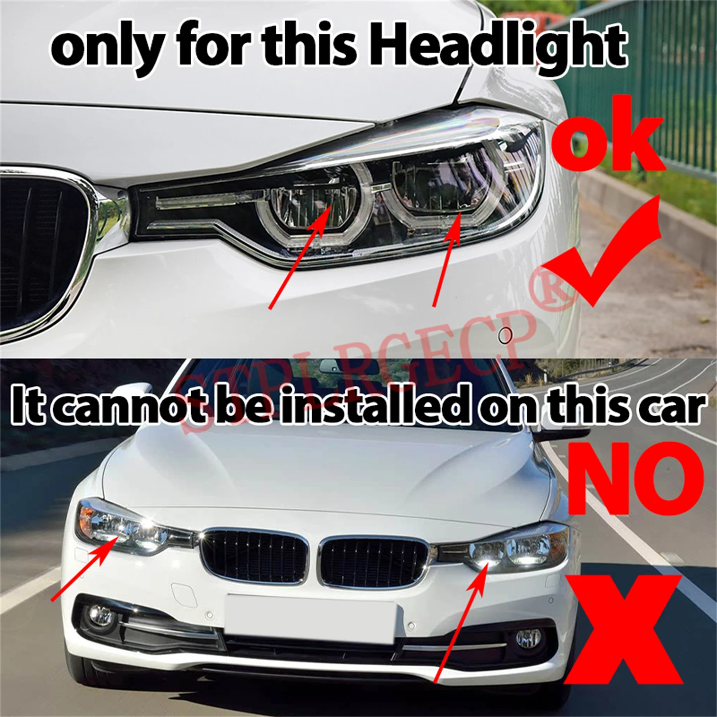 Angel Eye Module Ballast for BMW 3 Series F30 F31 F34 Facelift 2016-2019 LED Headlight Daytime Driving Angel Eyes Light DRL