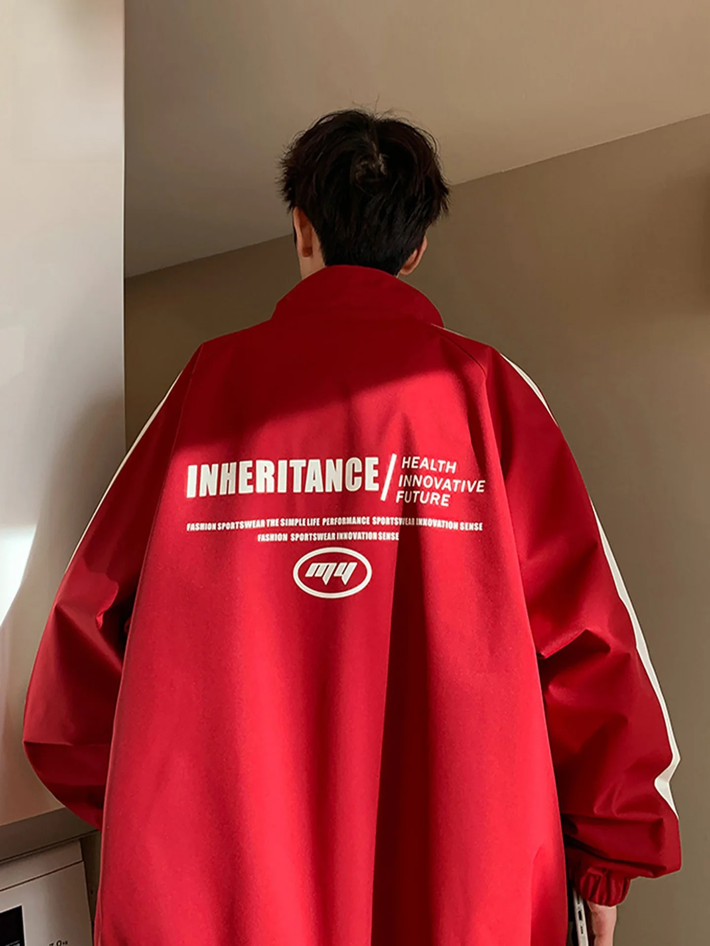 

Двусторонняя молодежная куртка Nanilou: модная мужская ветровка для активного отдыха, весна-осень, стандартный рукав, застежка-молния