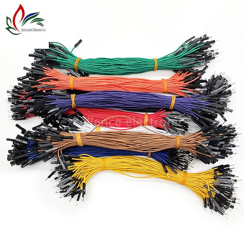 10pcs Breadboard Dupont Cable For Arduino Line 2.54mm Male Female Dupont Jumper Wire 26AWG Cable DIY Electronic 1P Connector