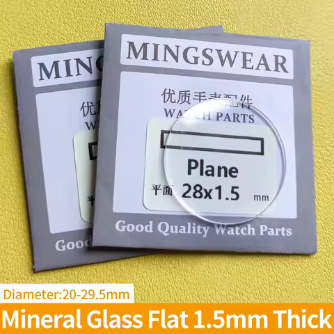 Mineral Glass Flat 1.5mm Thick 20-29.5mm Diameter Watches Crystal Repair Shop Tools Accessories Watch Surface Parts