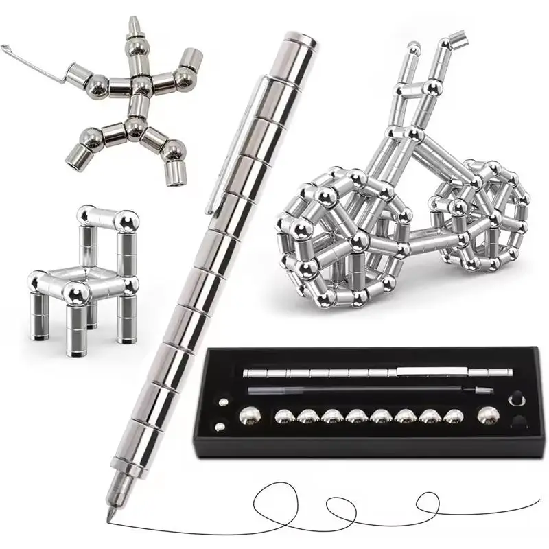 New Magnetic Levitation Pen for Students Fidget Anti-Stress Floating Ballpoint Pen with Refill Novelty Office for Anxiety Relief