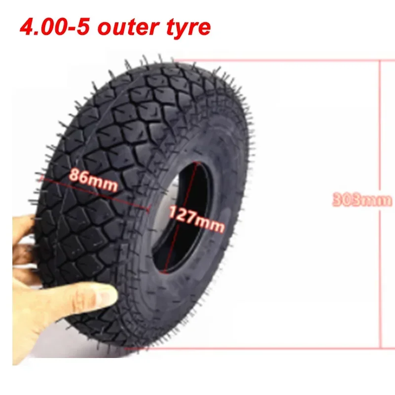12Inch 4.00-5 Binnenband Buitenband Rubberen Band Voor Buggy Quad Ouderen Elektrische Scooter Vervanging Onderdelen