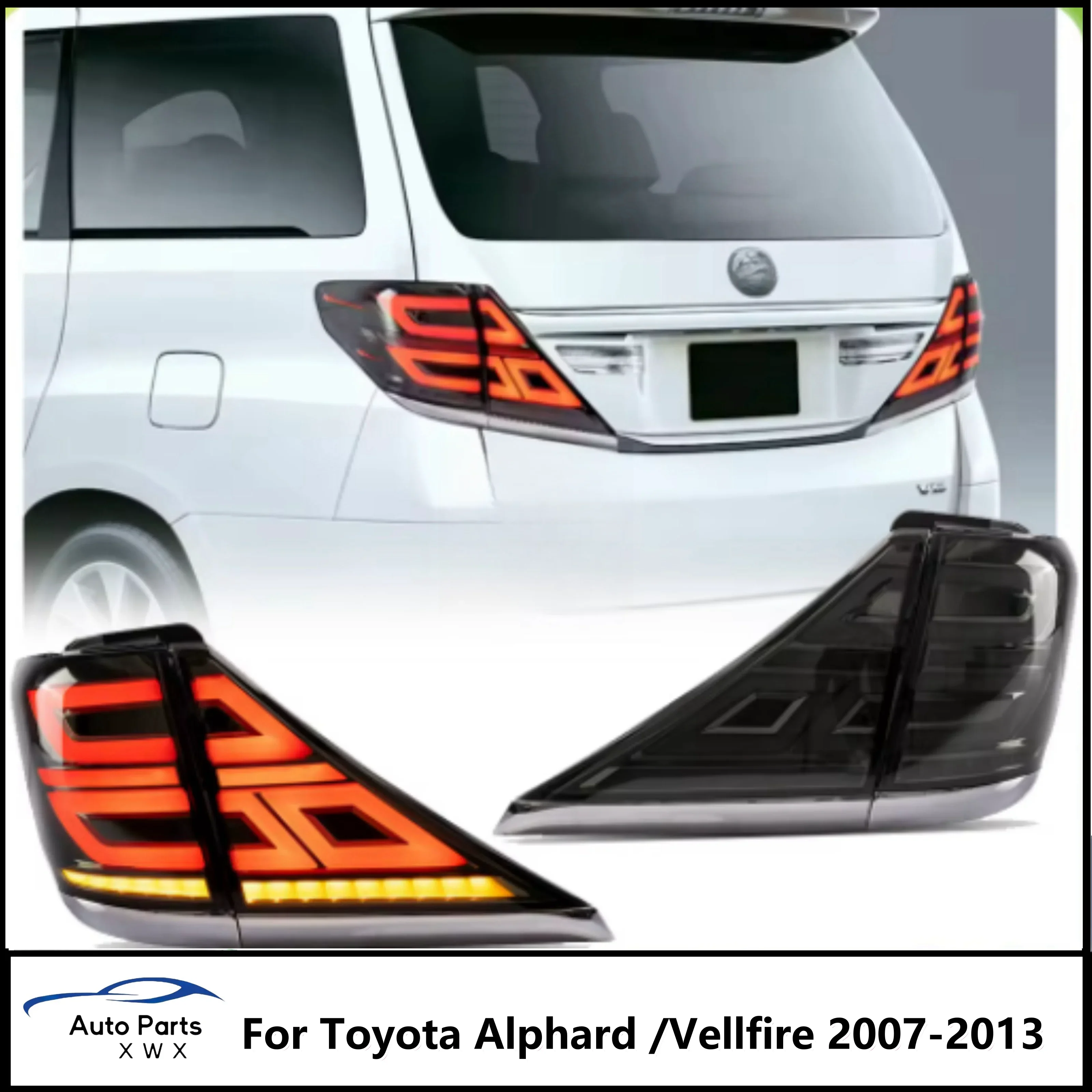 

LED Tail Lights For Toyota Alphard / Vellfire 2007-2013 2nd Gen with Sequential Turn Signal