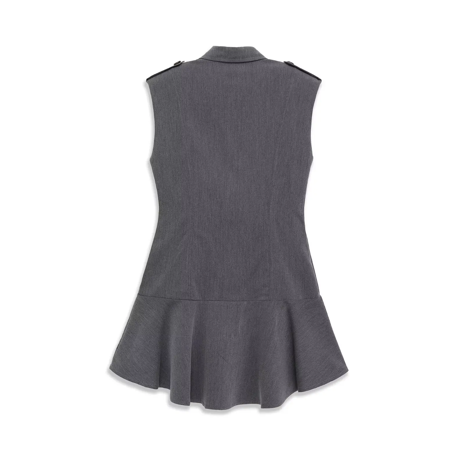 KONDALA Polo grigio Sweetheart Donna Club Canotta Pieghe Abito Moda 2025 Mini abito a pieghe Senza maniche Night Party Abiti moderni