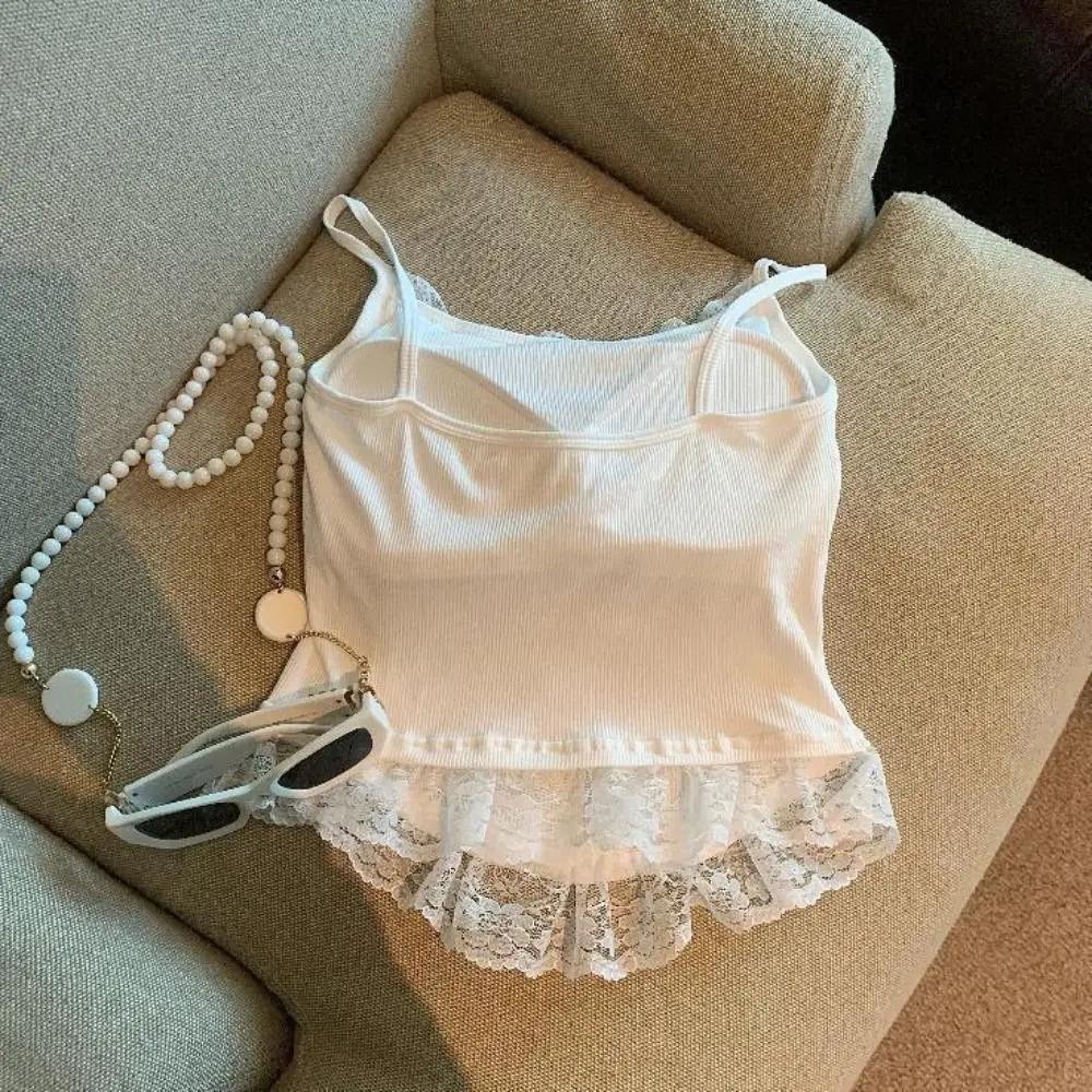 

Модный тонкий укороченный топ для собак, летняя милая жилетка для девочек, топ с кружевными рюшами, стильная майка Spice Girls с подушечками, лето