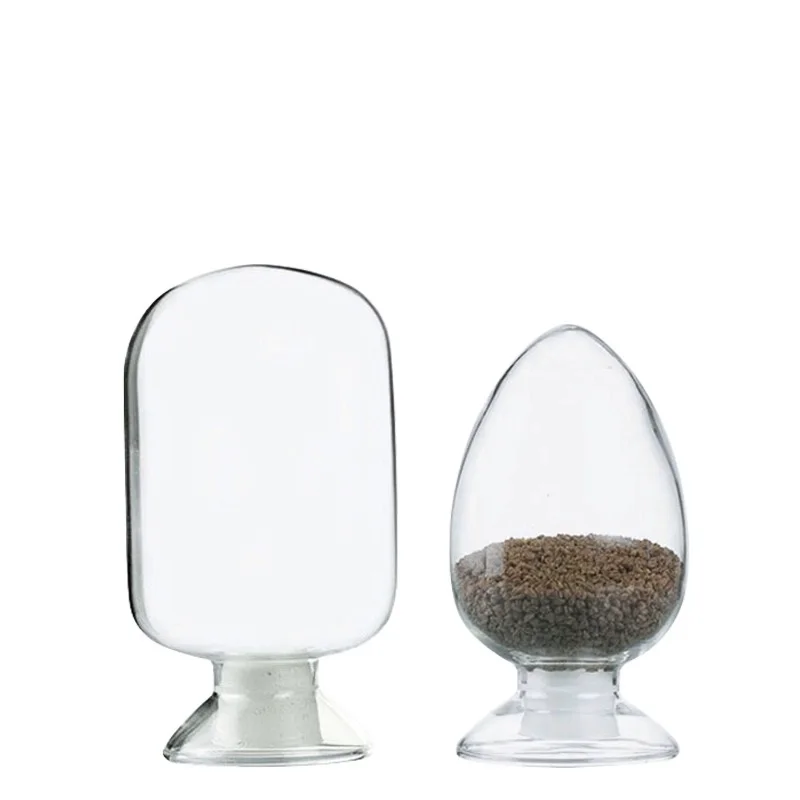 125/250/500mL Glass Cone Bottle Seed Specimen Display Conical Heart Form with Rubber Stopper Laboratory Round-headed