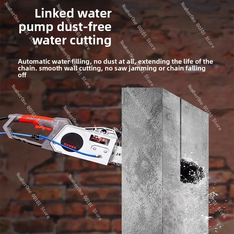 Portable Wall Cutting Machine, Dust-Free Concrete Saw for Window Door Openings, Reinforced Wall Grooving Tool, New Design